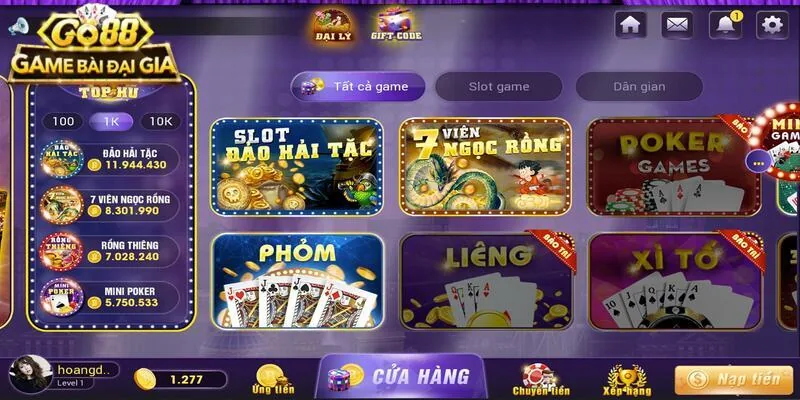 Game bài mới nhất Go88